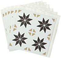 D-C-Fix Stars Self Adhesive Vinyl Wall Tiles - Natural