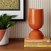 Habitat Gloss Glass Table Lamp - Orange