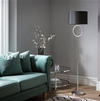 Argos Home Ring Floor Lamp - Chrome