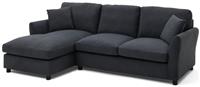 Argos Home Aleeza Fabric Left Hand Corner Sofa - Charcoal