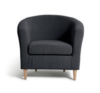 Habitat Fabric Tub Chair - Dark Grey