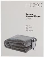 Home Grey Heated Throw