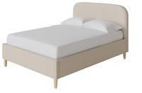 GFW Florence Double Boucle Ottoman Bed - Natural