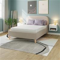 GFW Florence Kingsize Boucle Ottoman Bed Frame - Natural