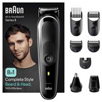 Braun 8-in-1 Beard Trimmer & Hair Clipper Kit MGK3440