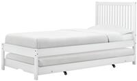 Birlea Buxton Single Bed Frame with 2 Mattresses - White