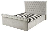 Aspire Chesterfield Kingsize Ottoman Bed Frame - Grey