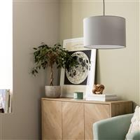 Argos Home Grey Easy Fit Drum Lampshade - 30cm