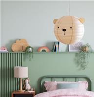 Argos Home Kids Bear Printed 36x40cm Paper Shade - Brown