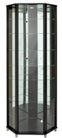 Argos Home 7 Shelf Glass Corner Display Cabinet - Black