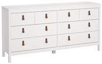 Tvilum Madrid 8 Drawer Chest - White
