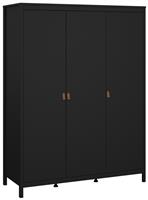 Tvilum Madrid 3 Door Wardrobe - Black