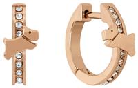 Radley 18ct Rose Gold Plated Huggie Hoop Earrings