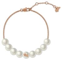 Radley 18ct Rose Gold Plated Pearl Heart Charm Bracelet