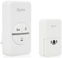 Byron DBY-23442BS 100m Plug-In Doorbell - Single, White