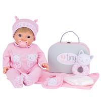 Tiny Treasures Baby Doll Layette Gift Set in Pink