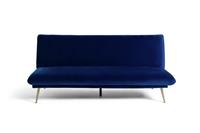Habitat Matteo Velvet 2 Seater Clic Clac Sofa Bed - Blue