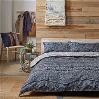 Habitat Cotton Scandi Blue Bedding Set - Double