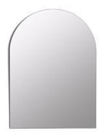 Habitat Black Frameless Arch Wall Mirror - 70x50cm