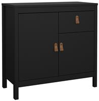 Tvilum Madrid 2 Door 1 Drawer Sideboard - Black