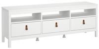 Tvilum Madrid 3 Drawer TV Unit - White