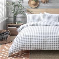 Habitat Gingham Grey Bedding Set - King size