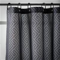 Argos Home Weave Shower Curtain - Black