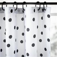 Argos Home Monochrome Spot Shower Curtain - Black & White