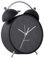 Karlsson Iconic Analogue Alarm Clock - Black
