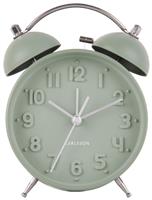 Karlsson Iconic Analogue Alarm Clock - Sage Green