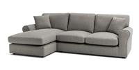 Argos Home Lisbon Fabric Left Corner Chaise Sofa - Grey