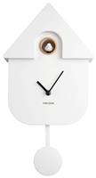 Karlsson Modern Cuckoo Pendulum Wall Clock - White