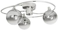 Argos Home Ombre Glass 3 Light Flush Ceiling Light - Nickel