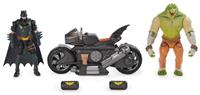 DC Comics Batman Batcycle with 4 Inch Action Figures