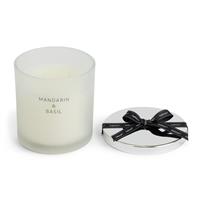 Habitat Large Candle with Lid - Mandarin & Basil