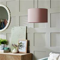 Argos Home Blush Pink Easy Fit Drum Lampshade - 30cm