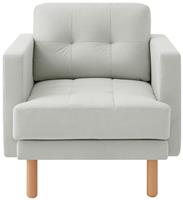 Habitat Newell Fabric Armchair - Light Grey