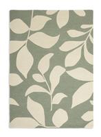 Habitat Verdant Leaf Patterned Wool Tufted Rug - 120x170cm