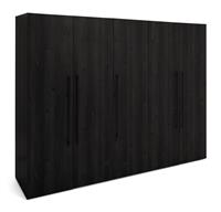 Habitat Atlas 5 Door Wardrobe - Black And Brown