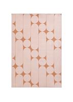 Habitat Geometric Cotton Flat Rug - Orange - 120x170cm