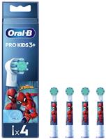Oral-B Pro Kids Spiderman Toothbrush Heads - 4 Pack