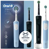 Oral-B Vitality Pro Electric Toothbrush Duo - Black/Blue
