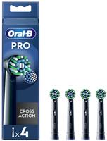 Oral-B Pro Cross Action Toothbrush Heads Black - 4 Pack