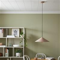 Habitat Cone Large 39cm Metal Ceiling Pendant Light - Rose