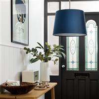 Argos Home Ocean Blue Easy FitTapered Lampshade - 29cm