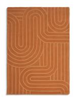 Habitat Mirage Patterned Carved Rug - Ginger - 160x230cm