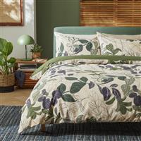 Habitat Linear Foliage Green Bedding Set - Single