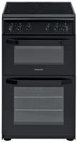 Hotpoint HD5V92KCB/UK 50cm Single Oven Electric Cooker-Black