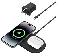 Belkin 2 in 1 MagSafe Compatible Wireless Charger 15W Black