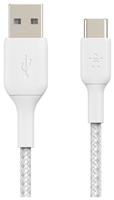 Belkin Braided USB-C to USB-A 1m Cable - White
